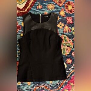 Club Monaco black leather tank - XS